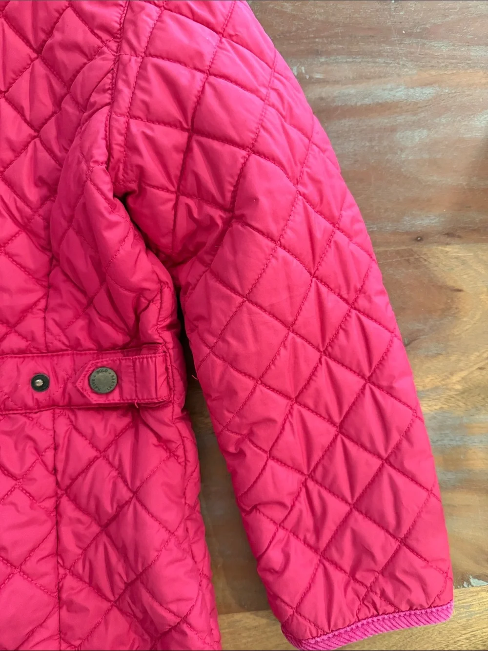 Ralph Lauren Girls' Quilted Fuchsia Jacket size 6x